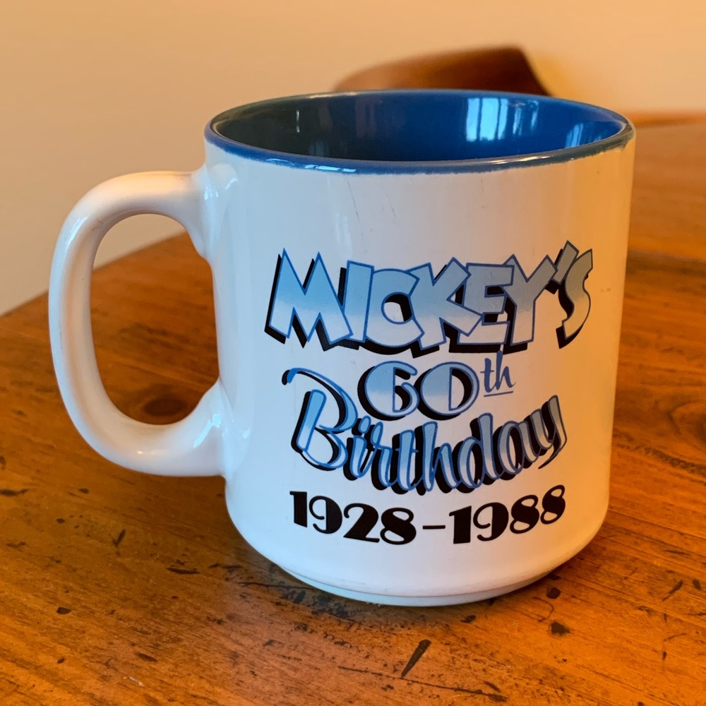 Mickey’s 60th Birthday Disneyland Mug 1928-1988